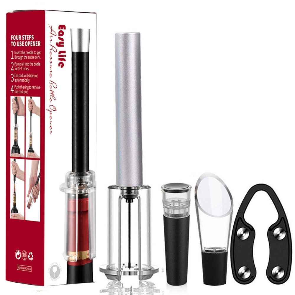 Wine Preservation Pump - Bar Accessories Wine Bottle Opener Set