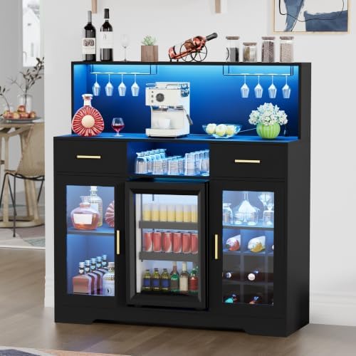 Mini Fridge Cabinet with Stora - Home Bar And Fridge 评论和价格