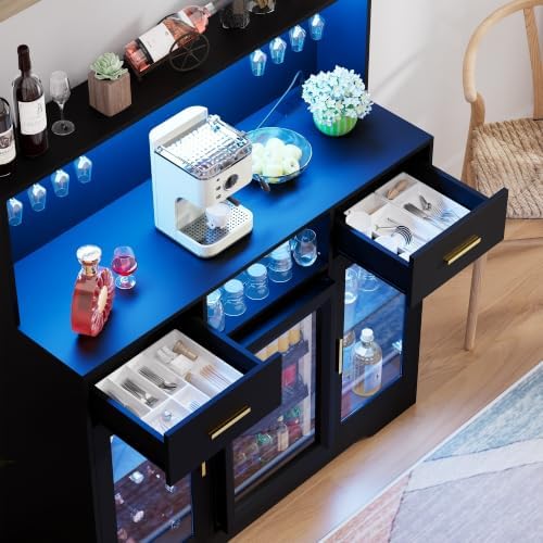 Mini Fridge Cabinet with Stora - Home Bar And Fridge 评论和价格