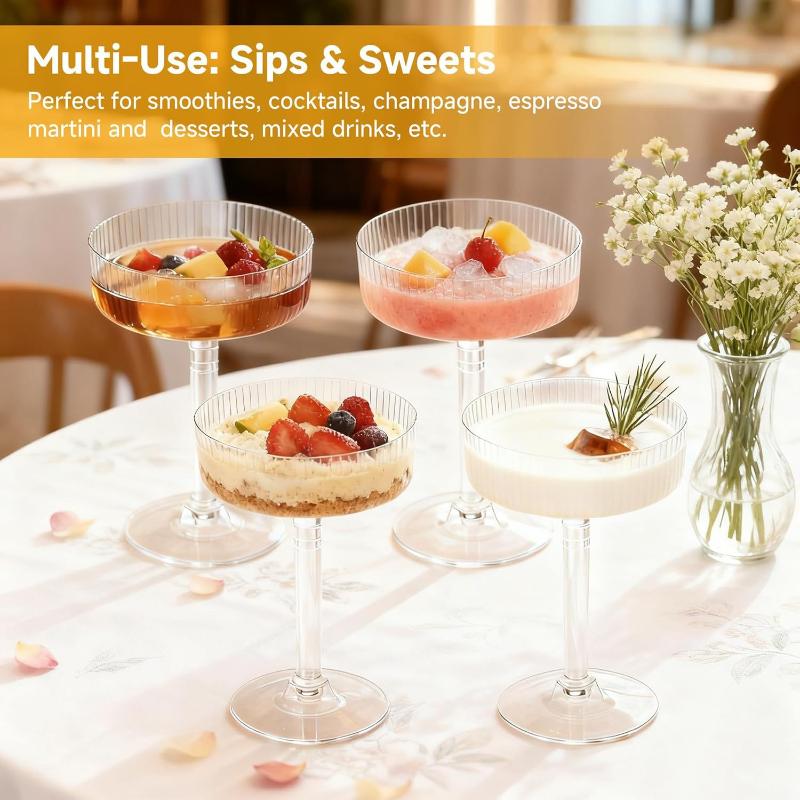 Clear Plastic Martini Dessert  - Home Bar Supplies 评论和价格