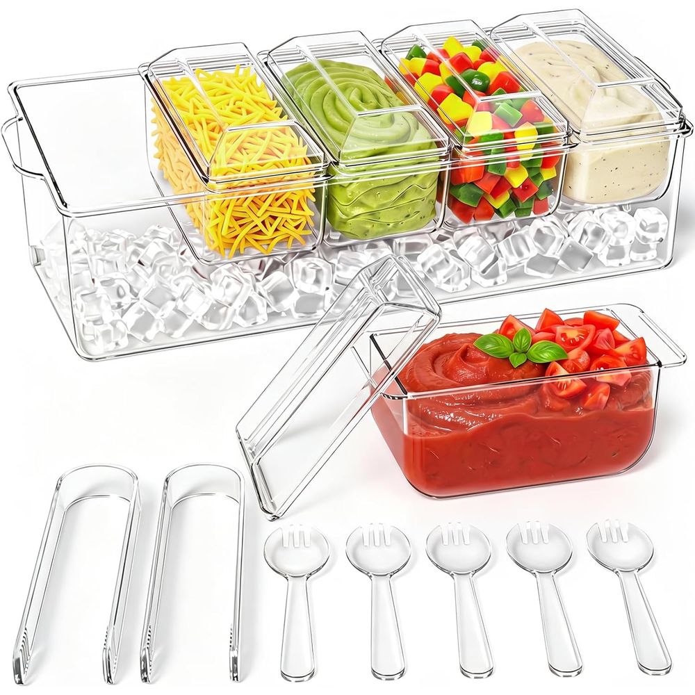 Condiment Tray, Chilled Server - Garnish Tray Set 评论和价格
