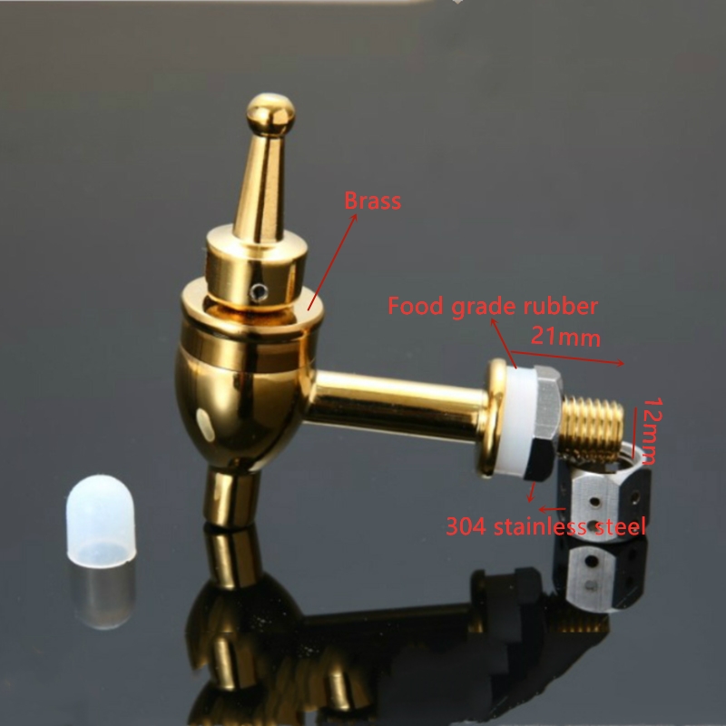 Copper Wine Barrel Spigot Beve - Home Bar And Fridge 评论和价格