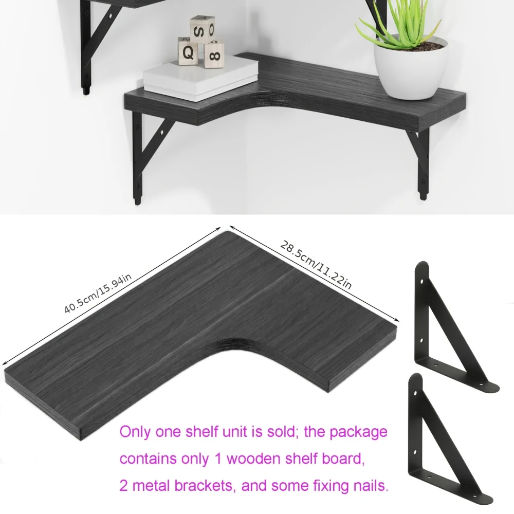 Natural Wood Grain Floating Sh - Home Bar Shelf 评论和价格