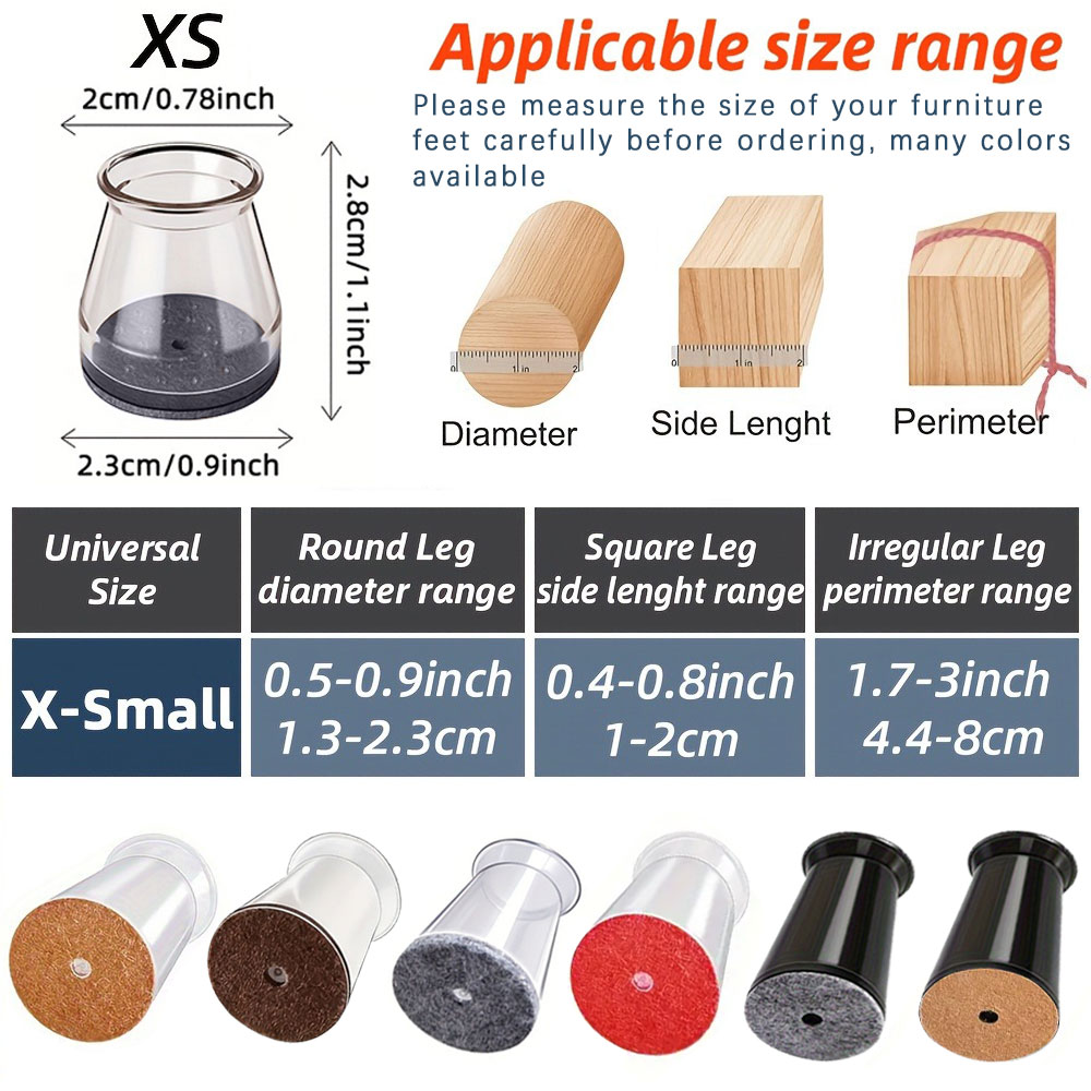 20PCS-Extra Small Chair Leg Fl - Home Bar Stools 评论和价格