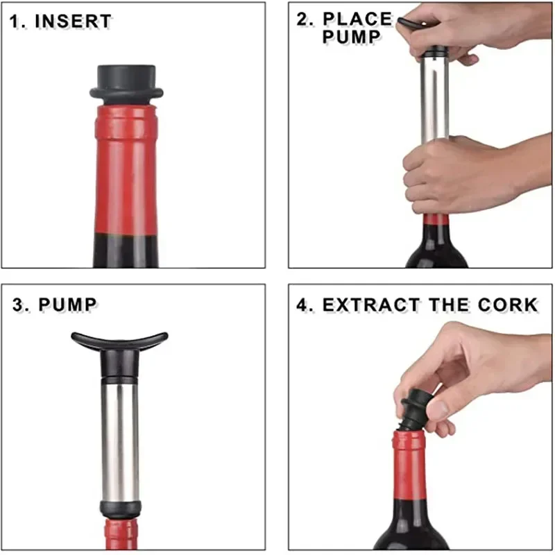 Vacuum Wine Pump Kit with Wine - Wine Preservation Pump 评论和价格