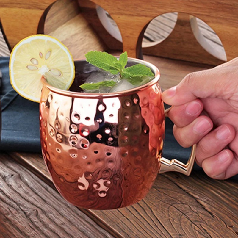 1-6PCS Cocktail Wine Cup Mosco - Mule Copper Mug 评论和价格