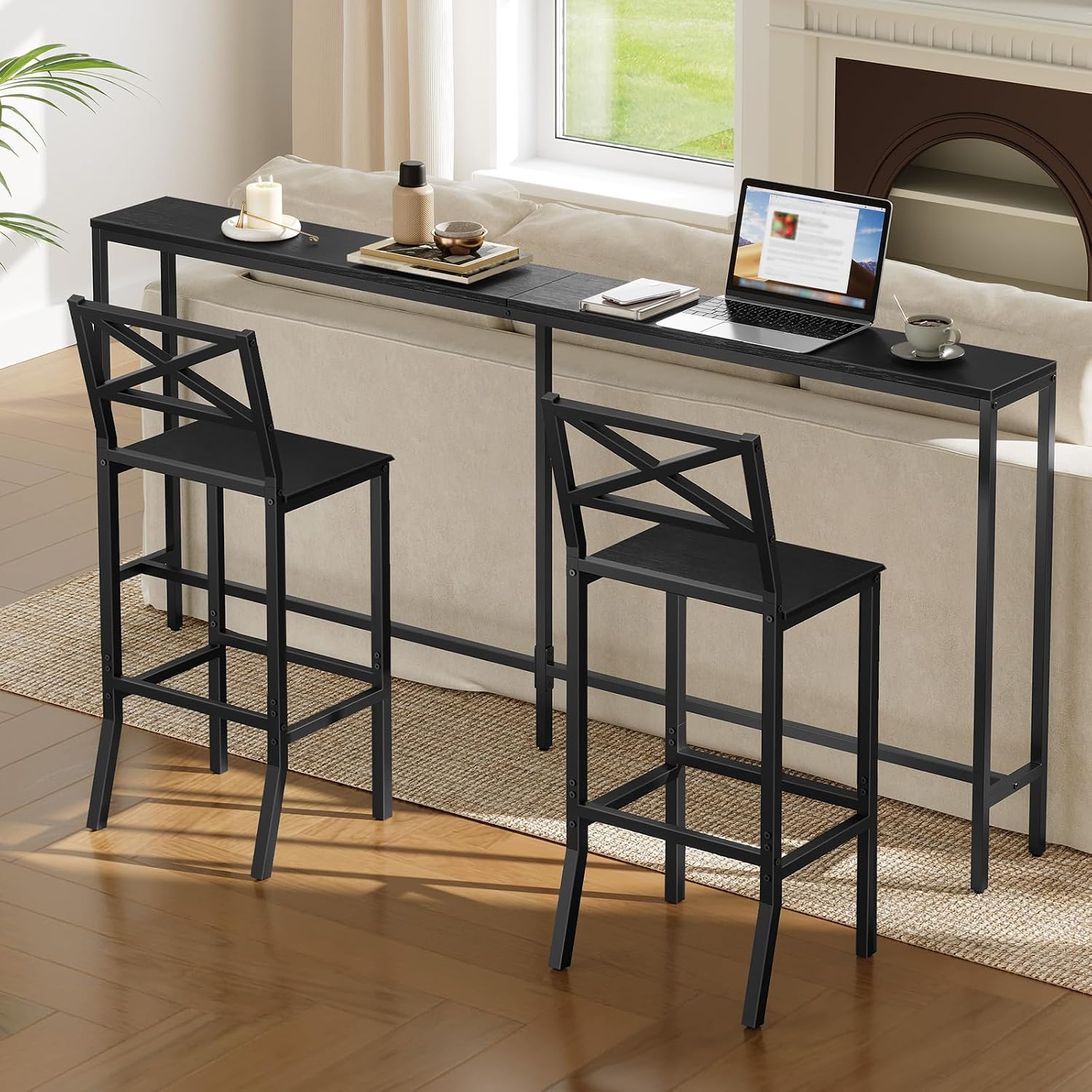Bar Stools, Set of 2 Bar Chair - Home Bar Stools 评论和价格