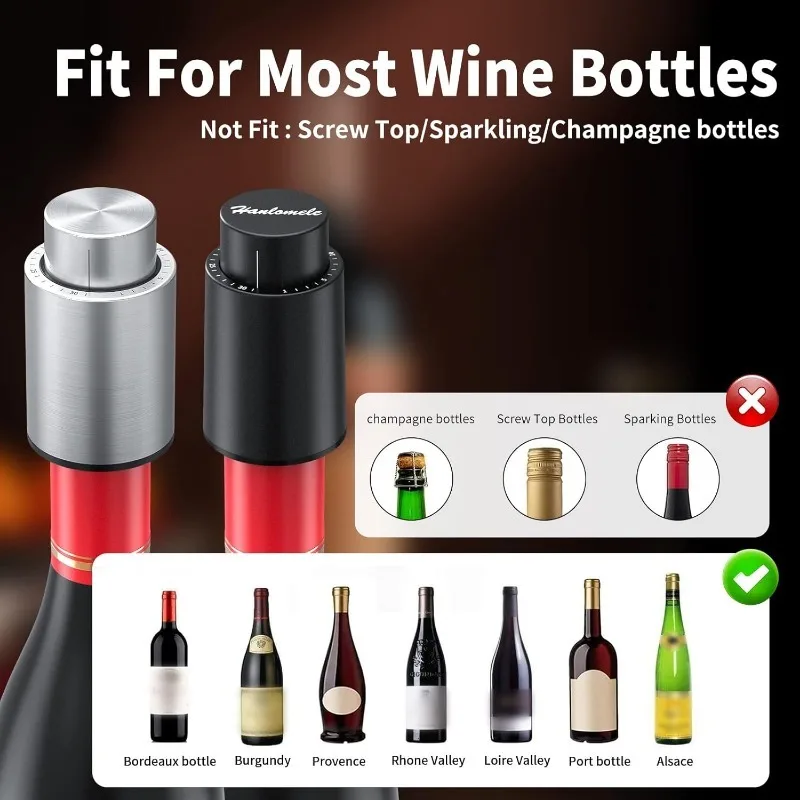 Wine Bottle Stoppers Vacuum Wi - Wine Preservation Pump 评论和价格