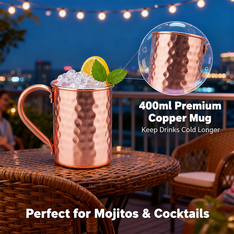 New 100% Copper Cups Pure Soli - Mule Copper Mug 评论和价格