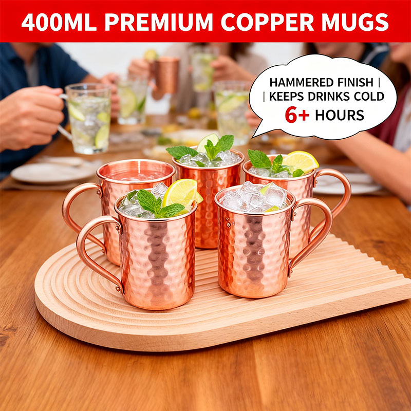 New 100% Copper Cups Pure Soli - Mule Copper Mug 评论和价格