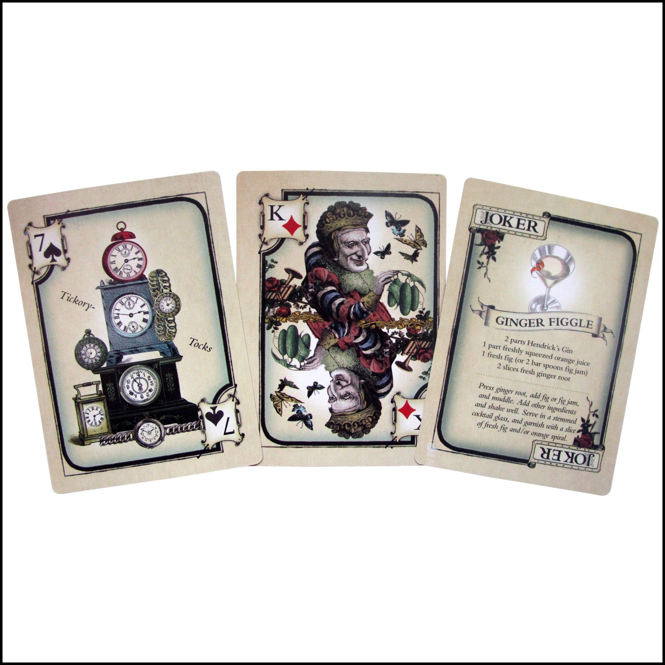 Hendrick's Gin Playing Cards D - Cocktail Recipe Book 评论和价格