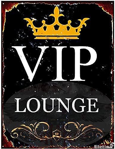 Metal tin Sign Decor VIP Loung - Home Bar Lounge 评论和价格
