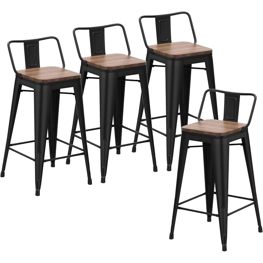 24 Inch Bar Stools Set o 4 Ind - Home Bar Stools 评论和价格