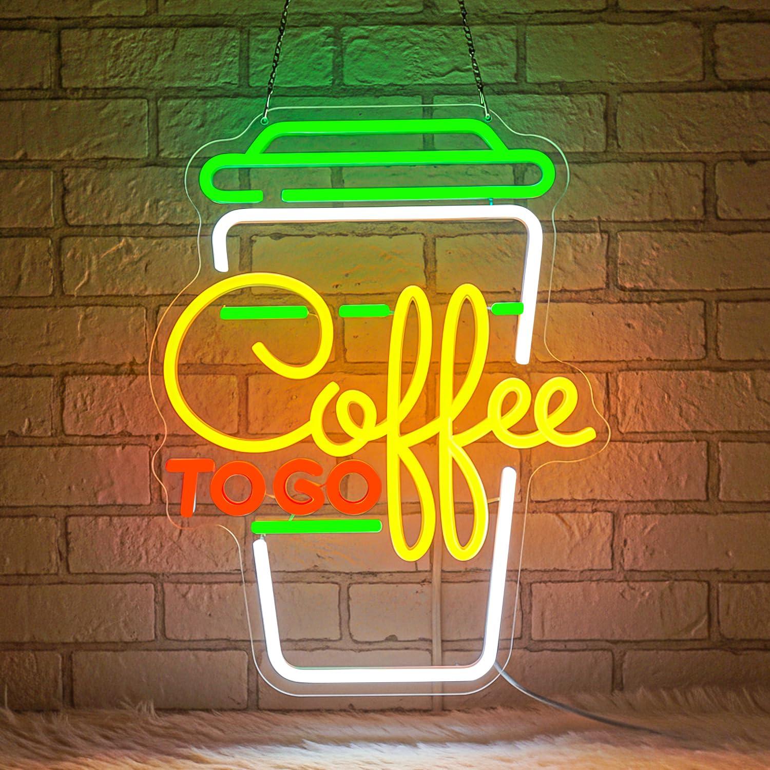 Coffee Neon Sign USB Dimmable  - Home Bar And Restaurant 评论和价格