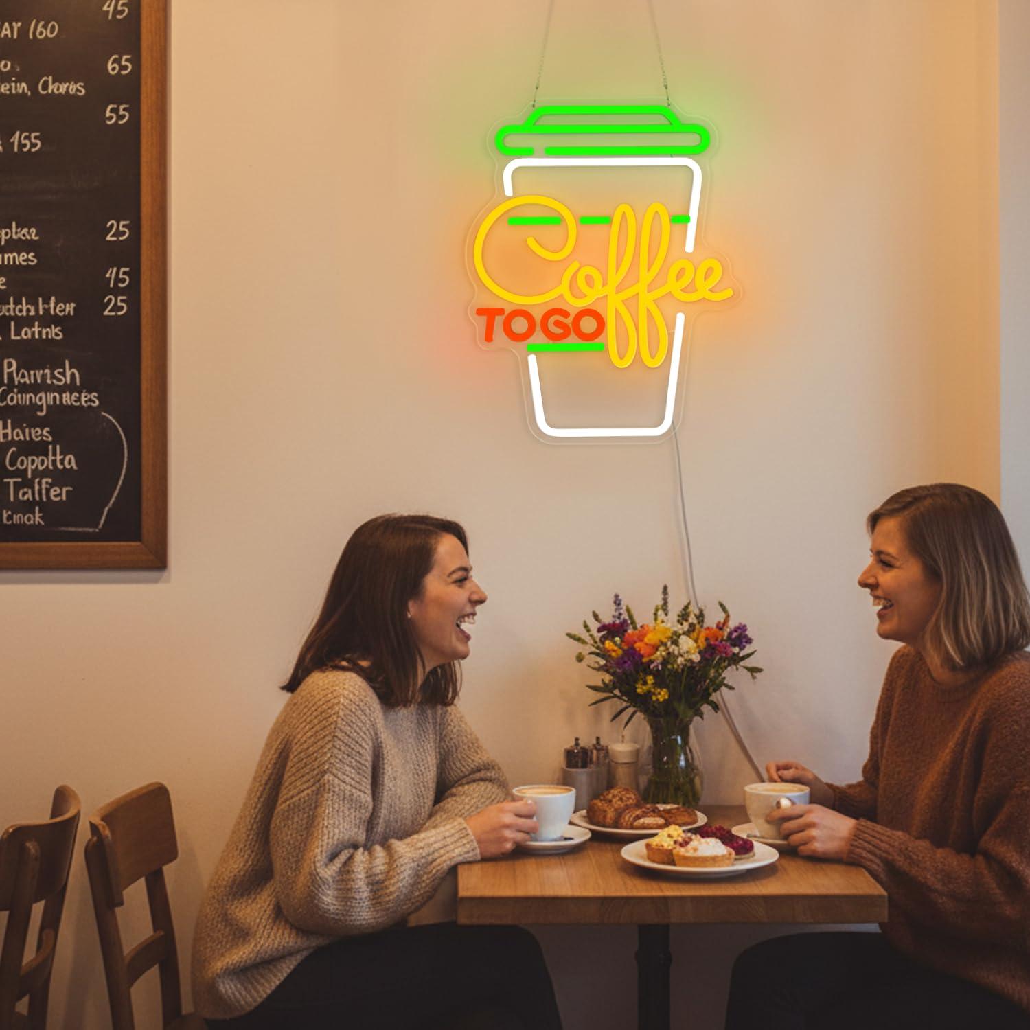 Coffee Neon Sign USB Dimmable  - Home Bar And Restaurant 评论和价格