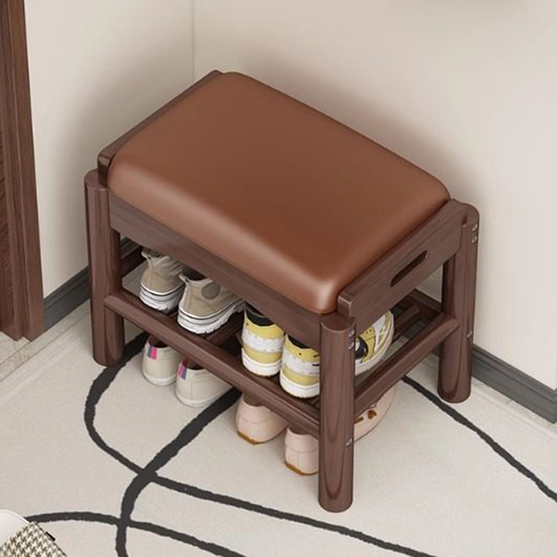 Modern Wood Foot Stool Shoe St - Home Bar Lounge 评论和价格