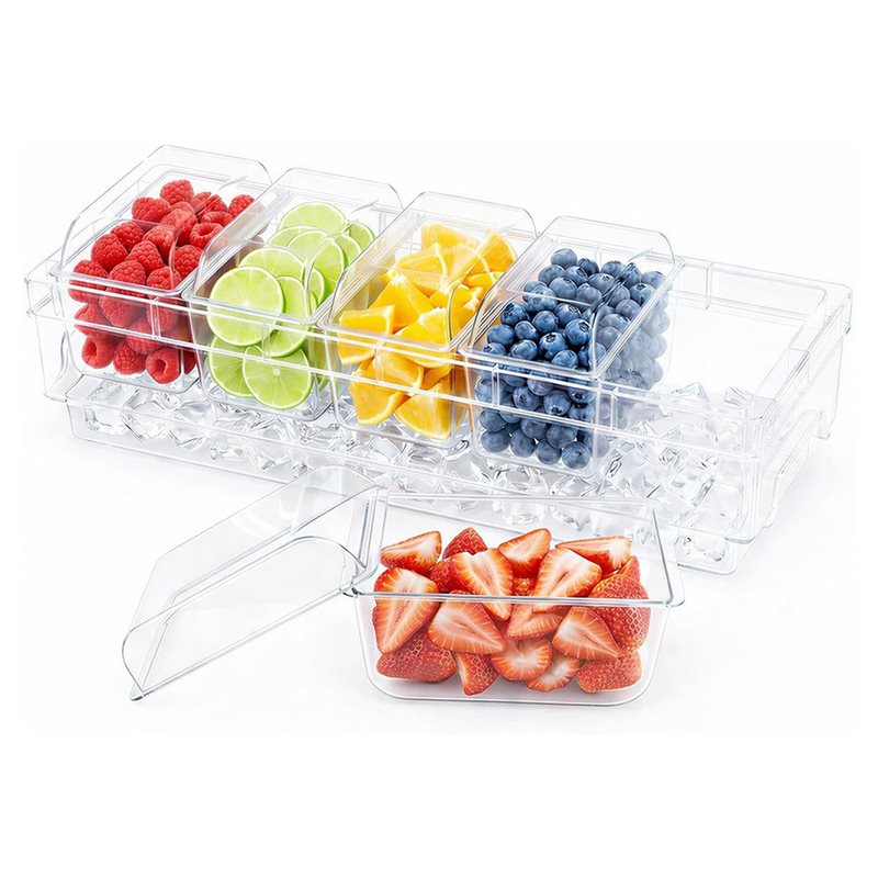 A27F-For Bar Supplies Taco For - Garnish Tray Set 评论和价格
