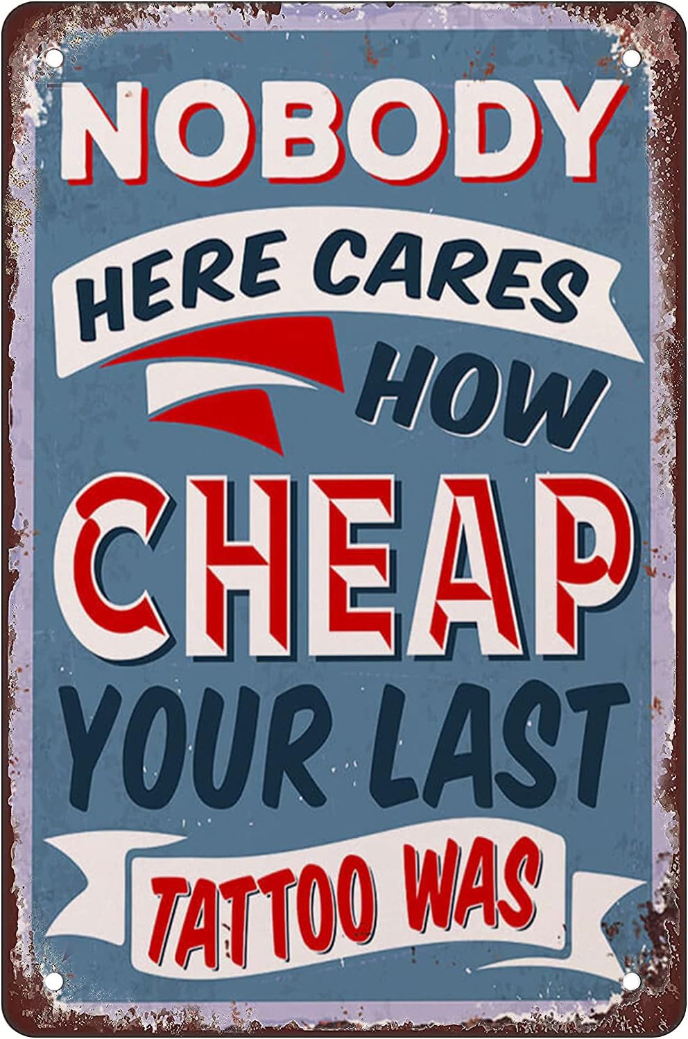 Tin Sign For Tattoo Retro Meta - Home Bar And Restaurant 评论和价格