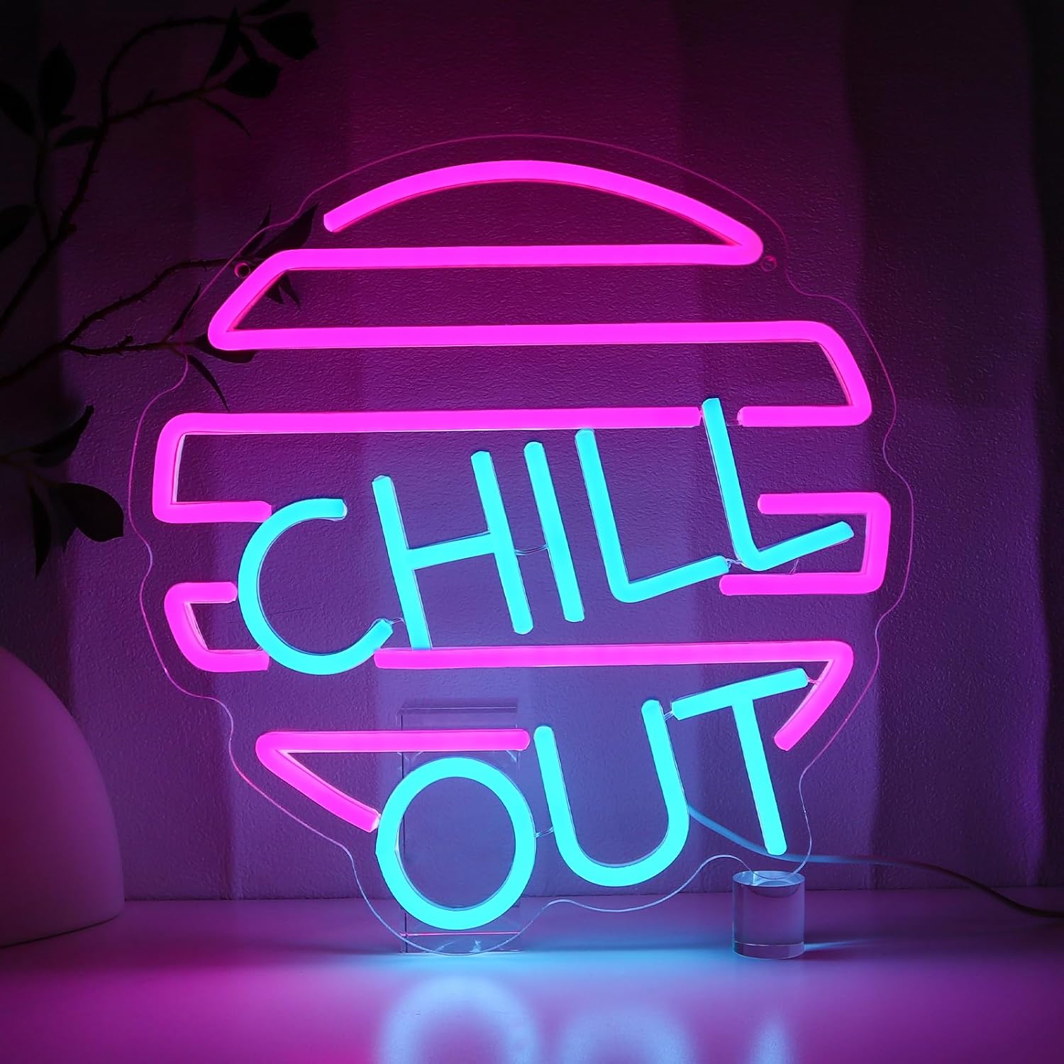 Chill Out Neon Sign for Wall D - Home Bar Lounge 评论和价格