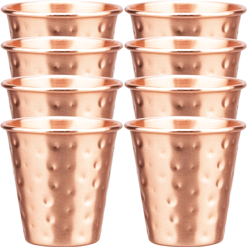 6cs 8Pcs New 100% Copper Cups  - Mule Copper Mug 评论和价格