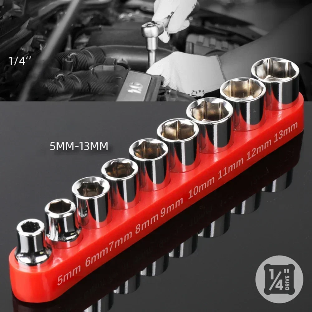 9 Pcs 1/4 Inch Drive 5-13mm He - Home Bar Supplies 评论和价格