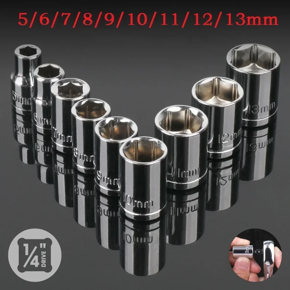 9 Pcs 1/4 Inch Drive 5-13mm He - Home Bar Supplies 评论和价格