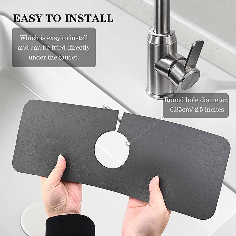 Upgraded Diatomite Sink Splash - Bar Mat Rubber 评论和价格