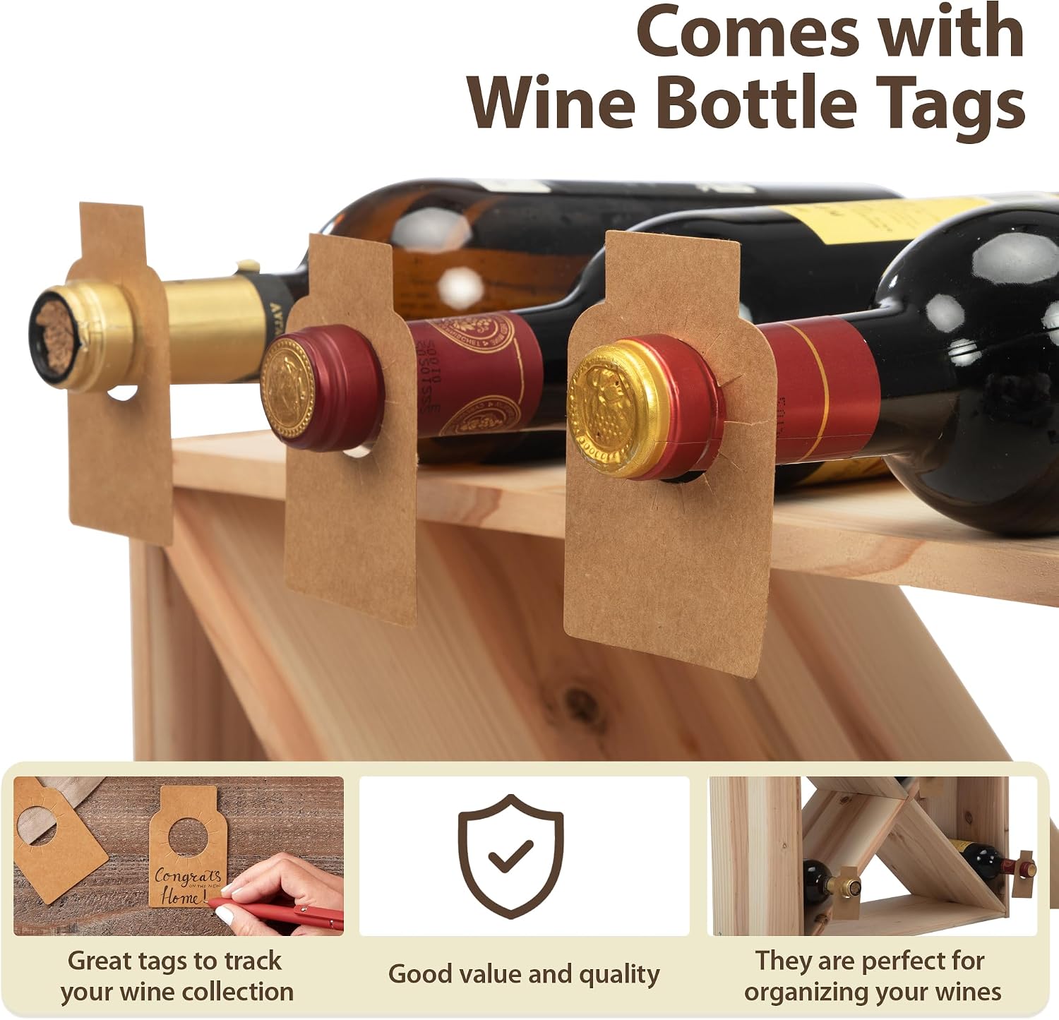 96 Bottle Wine Rack Countertop - Home Bar Shelf 评论和价格