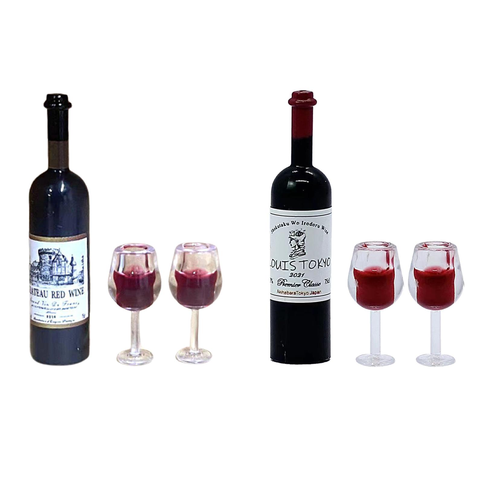 1/12 Scale Dollhouse Wine Bott - Home Bar Supplies 评论和价格