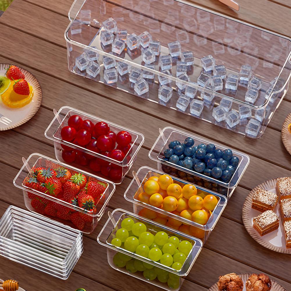 Taco Bar Serving Set for Party - Garnish Tray Set 评论和价格