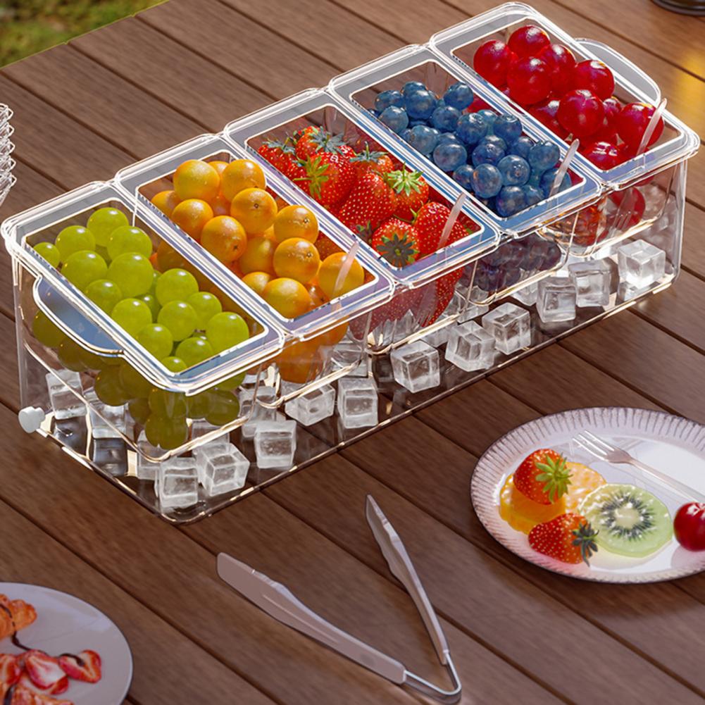 Taco Bar Serving Set for Party - Garnish Tray Set 评论和价格