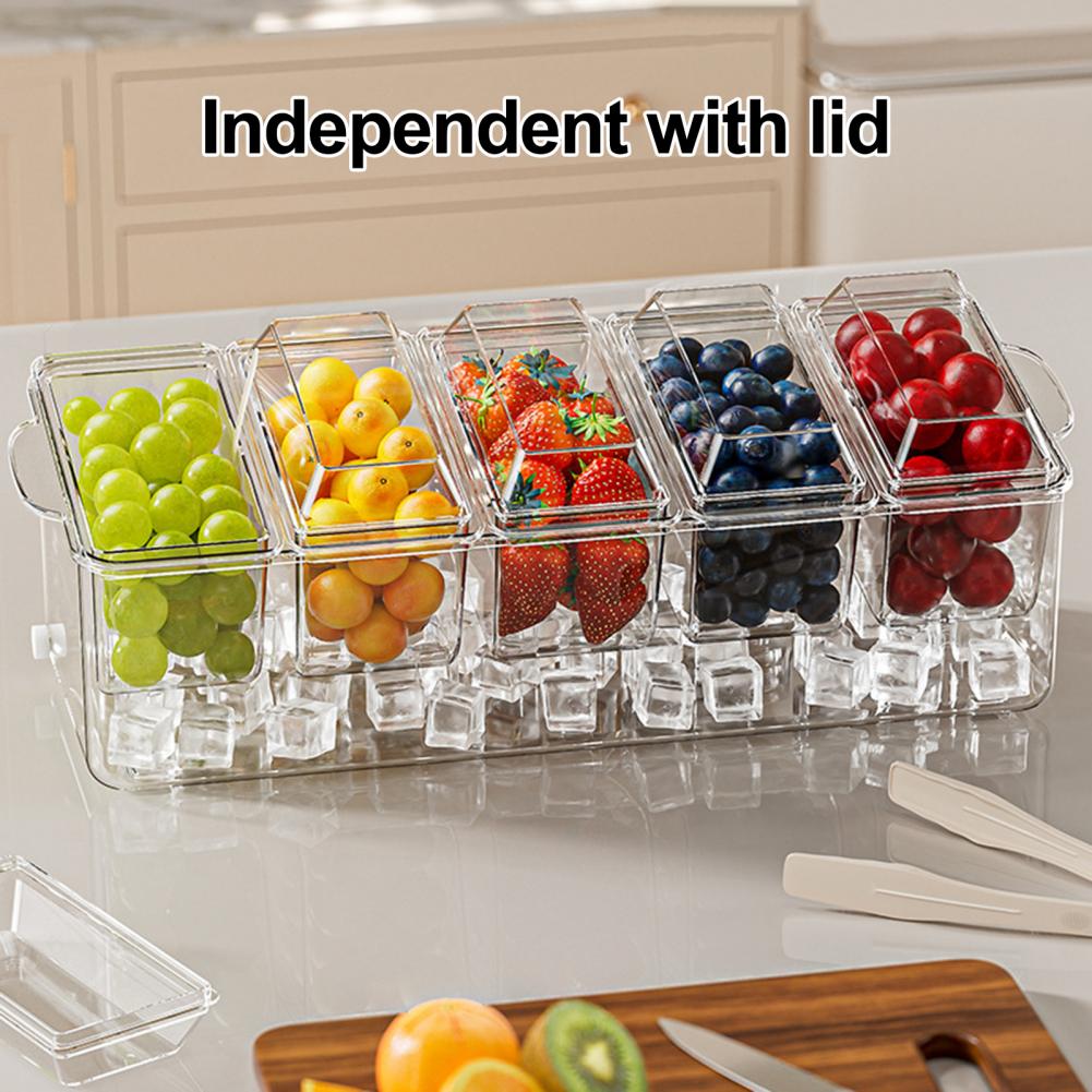 Taco Bar Serving Set for Party - Garnish Tray Set 评论和价格