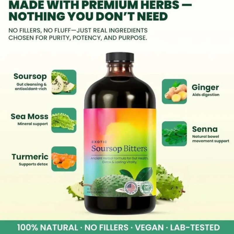 Soursop Bitters Liquid 16 Fl O - Bitters Bottle Set 评论和价格