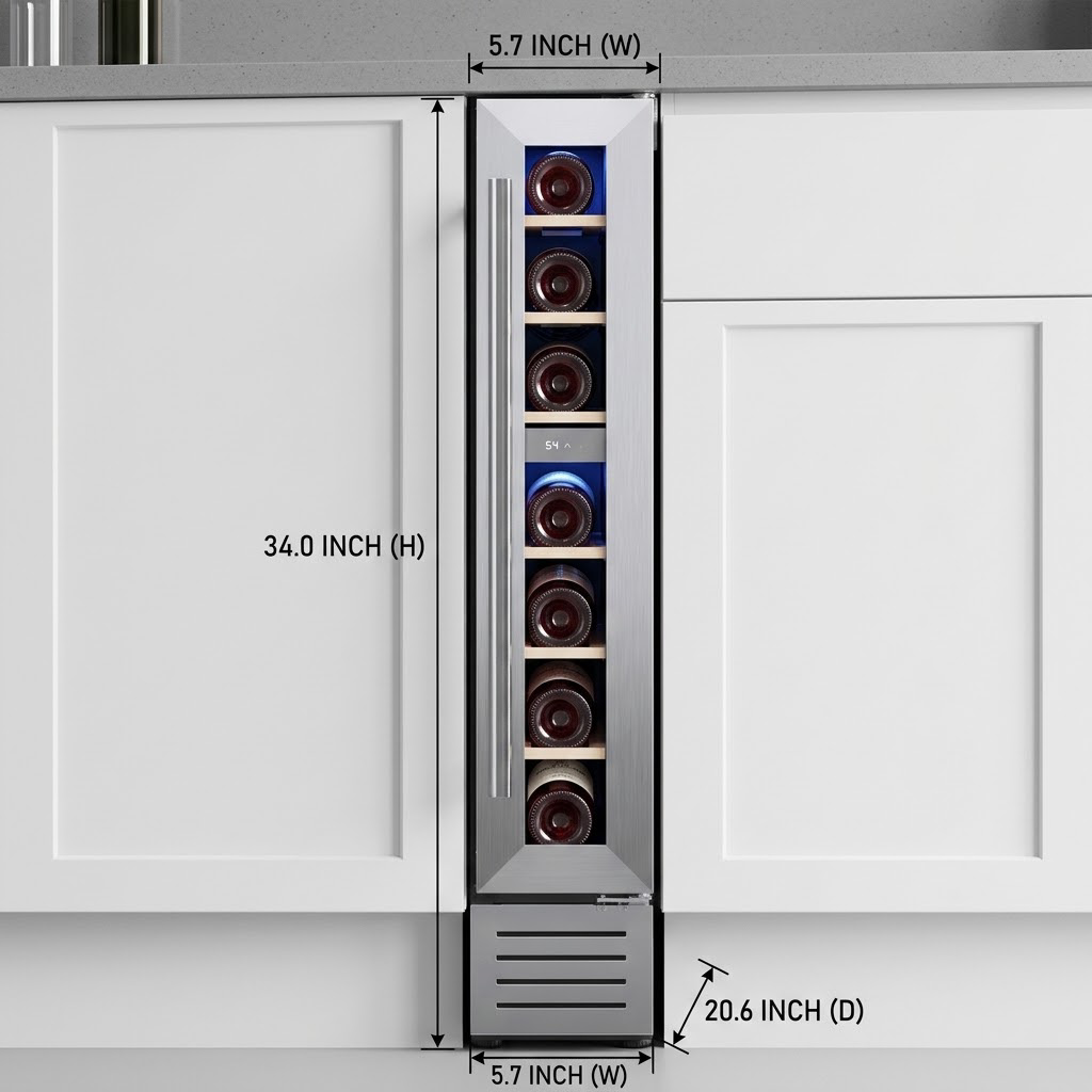 7 Bottle Mini Wine Cooler Refr - Home Bar And Fridge 评论和价格