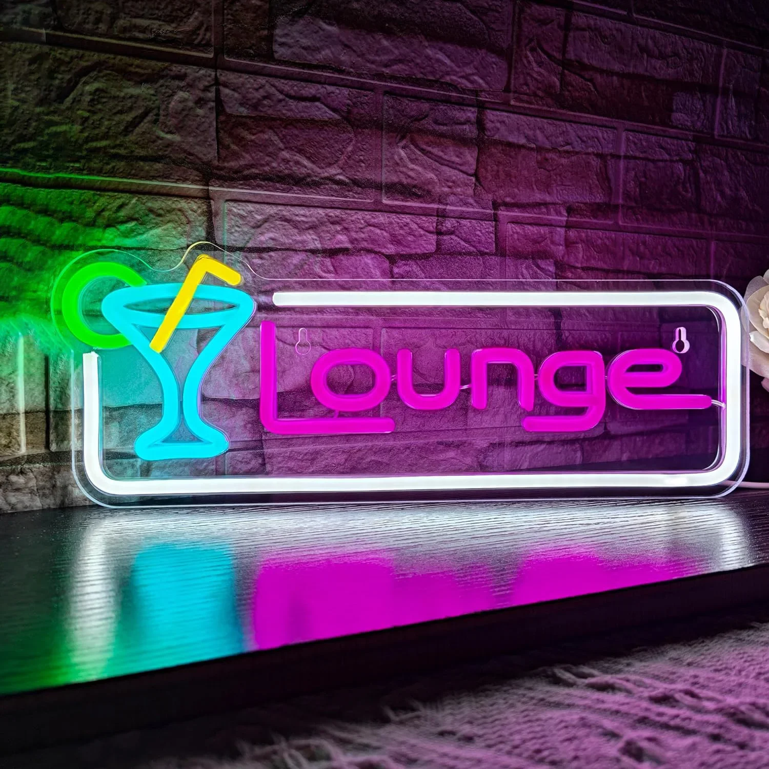 Lounge Cocktail LED Neon Sign  - Home Bar Lounge 评论和价格
