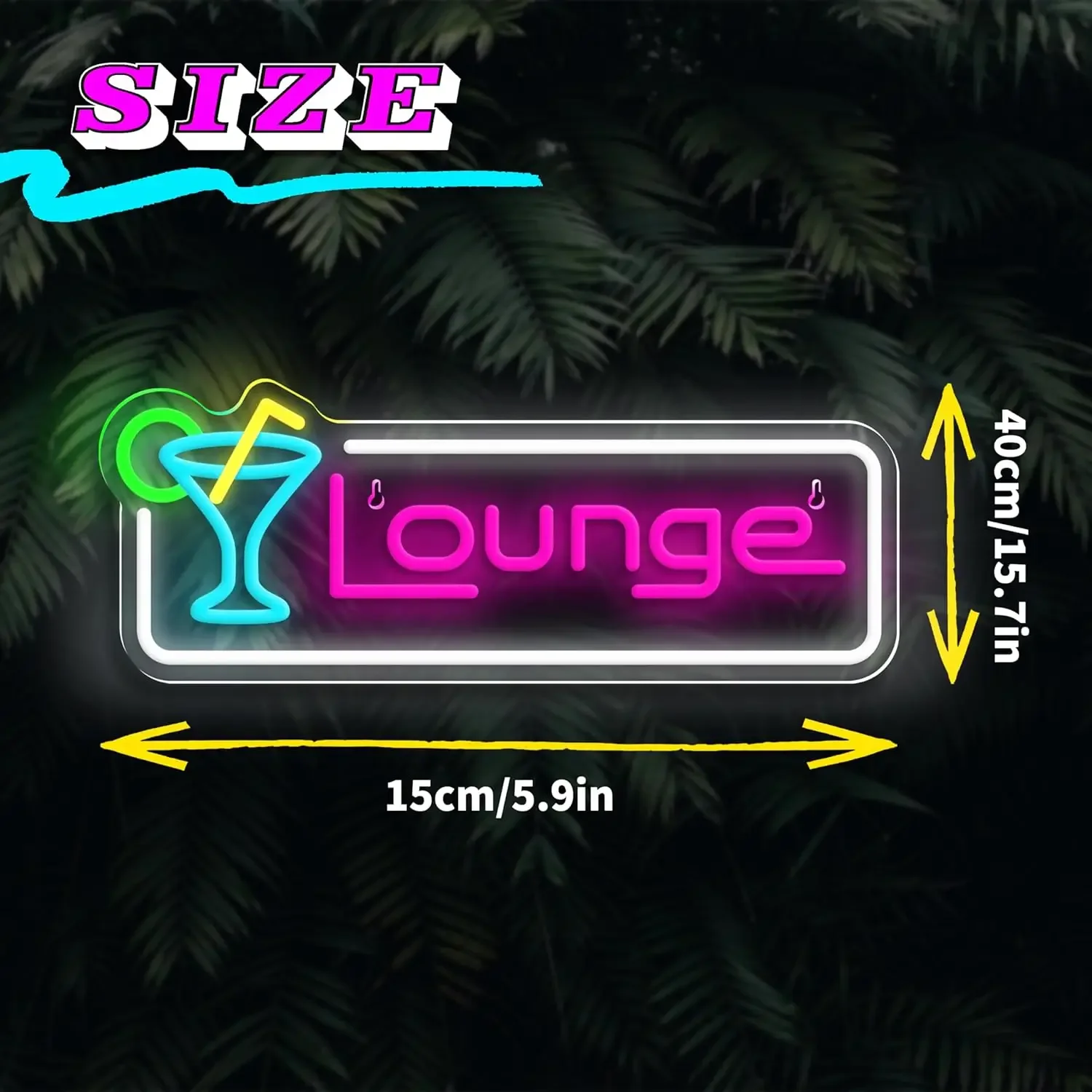 Lounge Cocktail LED Neon Sign  - Home Bar Lounge 评论和价格