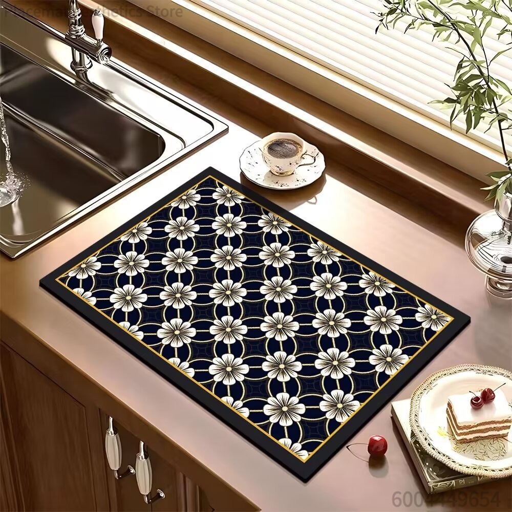 Kitchen Countertop Draining Ma - Bar Mat Rubber 评论和价格