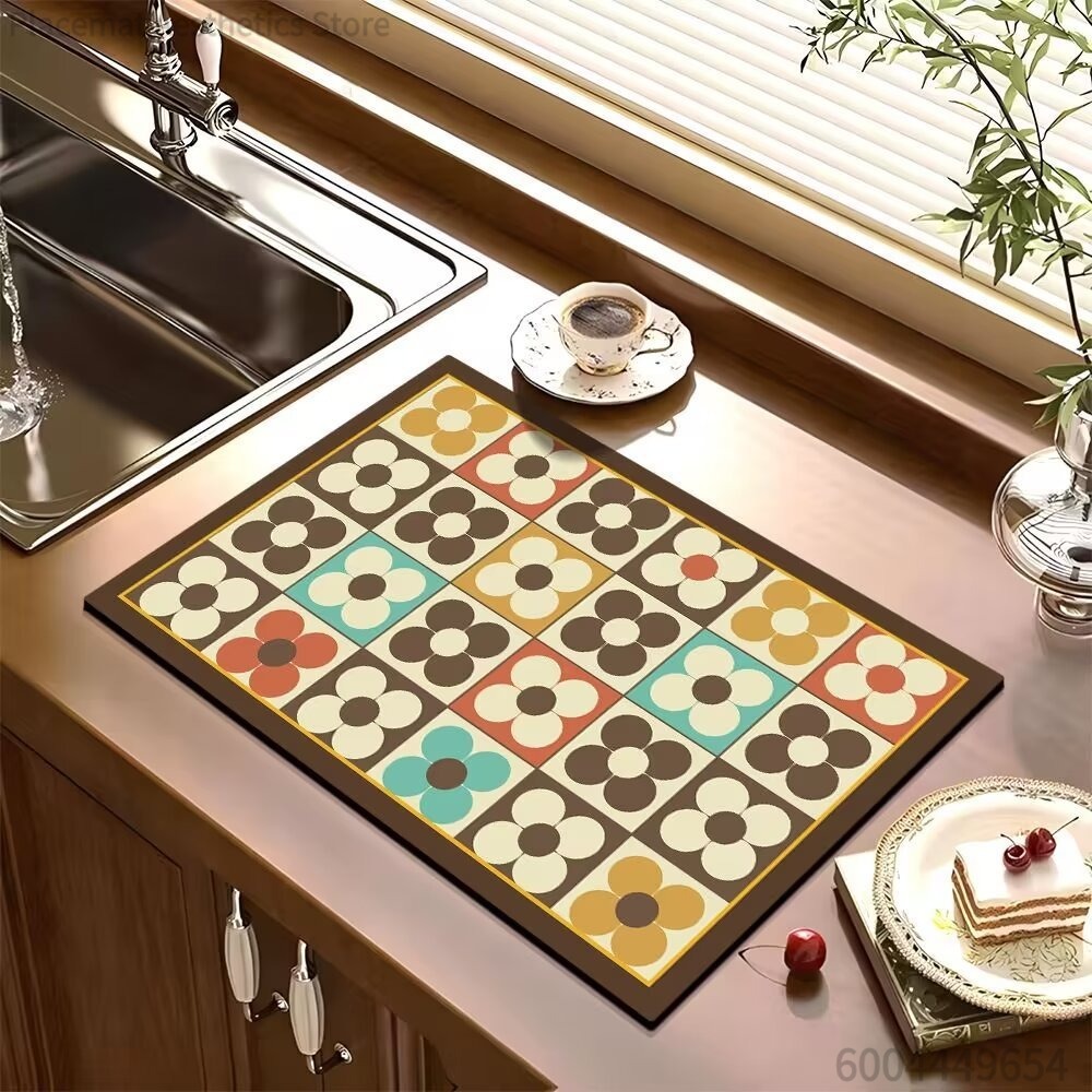 Kitchen Countertop Draining Ma - Bar Mat Rubber 评论和价格